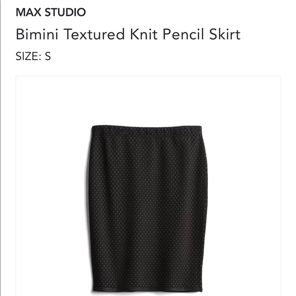 Max studio polka dot pencil skirt